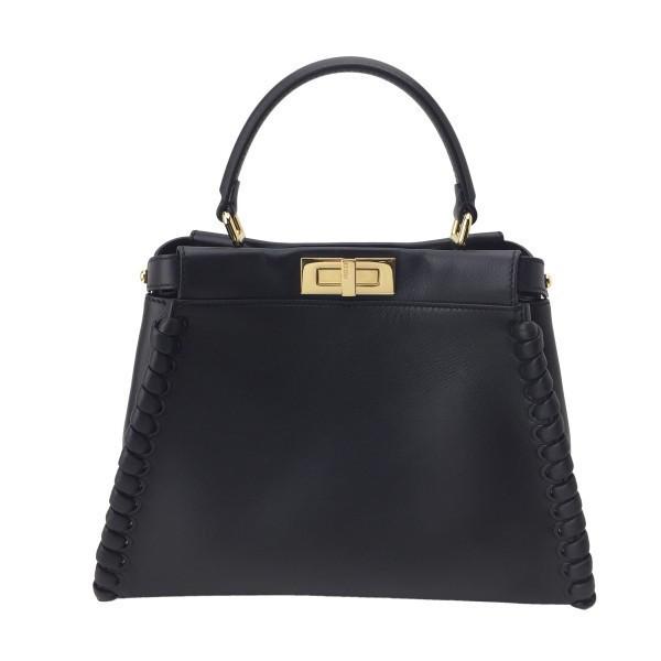 FENDI ピーカブー コピー ハンドバッグ ブラック 8BN290 81P F0KUR